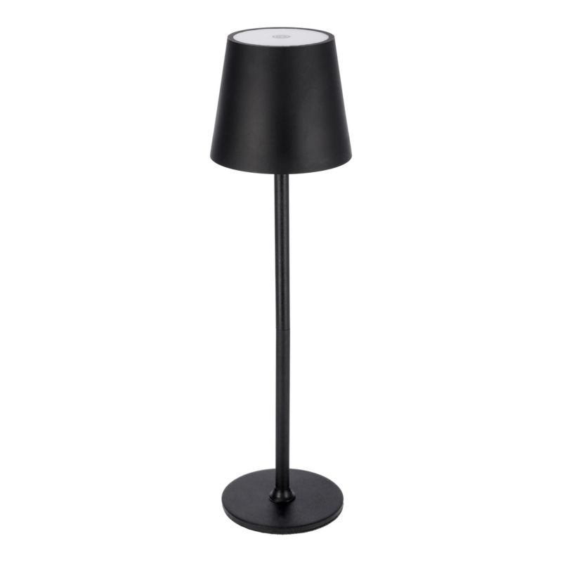 Lampa LED stołowa JUMI 38,5 cm BEZPRZEWODOWA 3 tryby dotykowa lampka NOCNA usb-c czarna 1 szt.