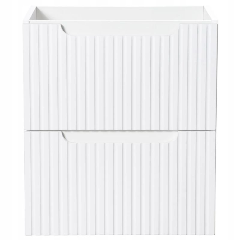 Szafka pod umywalkę Furnidea 50 cm biała frezowane fronty Nova 1 szt.