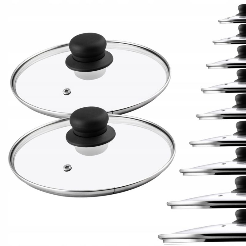 Pokrywka KADAX Szklana 18cm Żaroodporna Uniwersalna 2szt