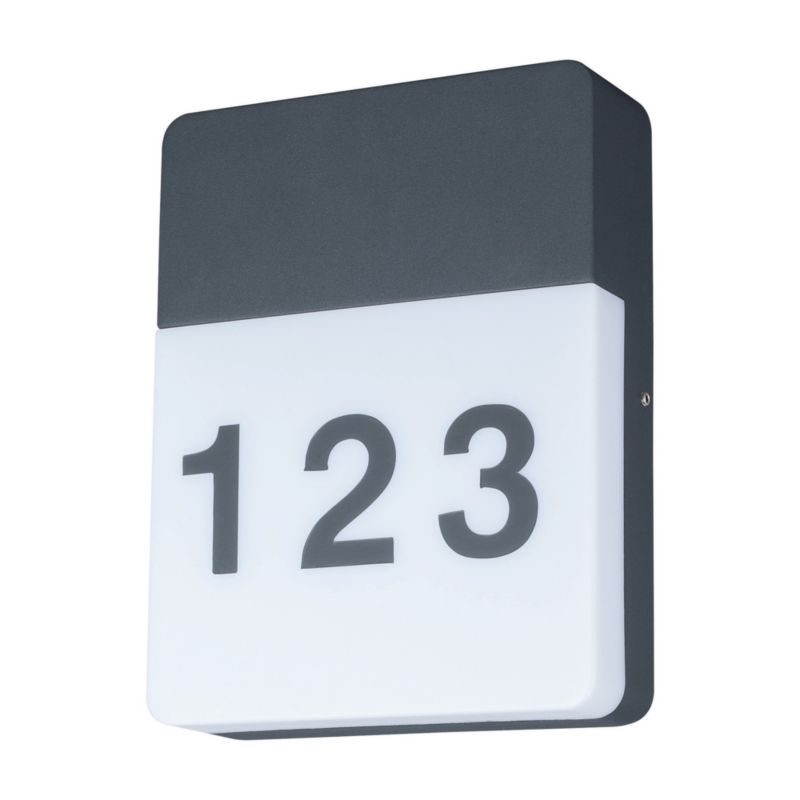 Kinkiet ogrodowy LED GoodHome Kipnuk Numer 620 lm ciemnoszary