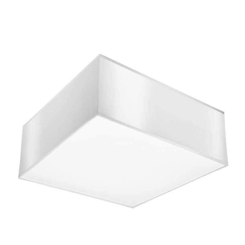 Plafon sufitowy Sollux Lighting Horus biały 1 x E27 x 15W IP20 wym: 11 x 25 x 25 cm - 1 szt.