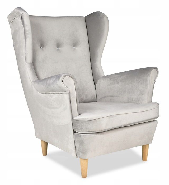 Fotel uszak do salonu Family Meble ARI szary 1szt