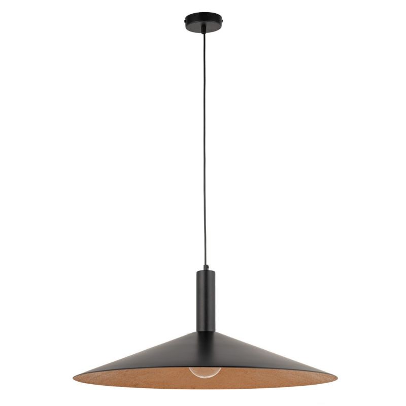 Lampa wisząca Sigma Lighting Capri 8924 czarno-miedziana nowoczesna 1xE27 x 1 szt.