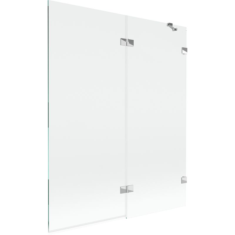 Parawan nawannowy Mexen Lunar chrom transparent 140x150cm 2-skrzydłowy 1 szt