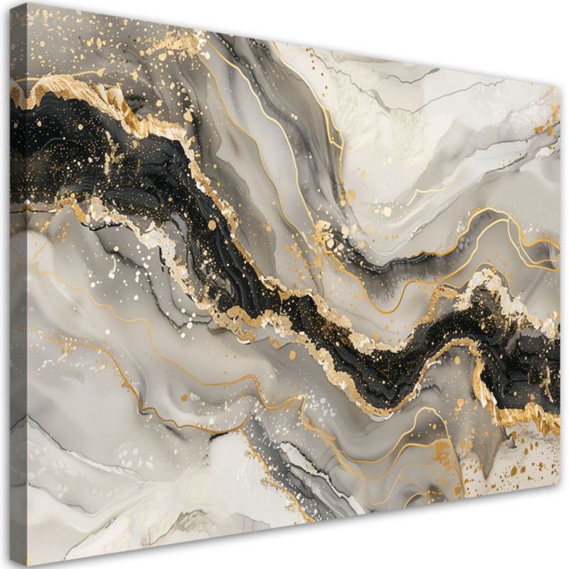 Obraz na płótnie Feeby Marmur ze Złotem styl Glamour 60x40cm 1szt