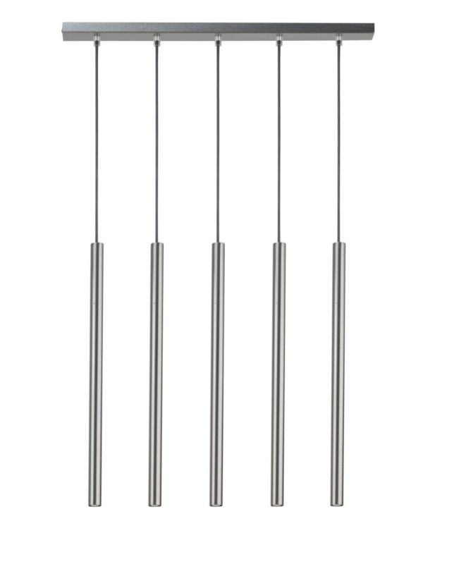 Lampa wisząca Sigma Lighting Sopel 4353 srebrna dekoracyjna 5xG9 x 1 szt.