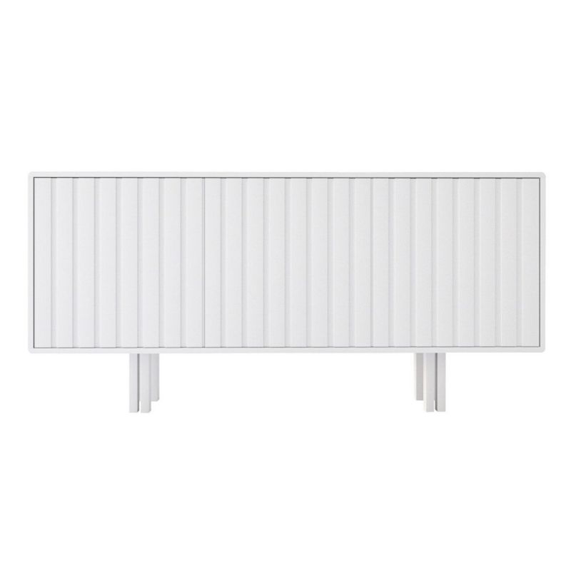 Biała komoda Skandica VIGGE z lamelami szer.149 cm 1 szt.