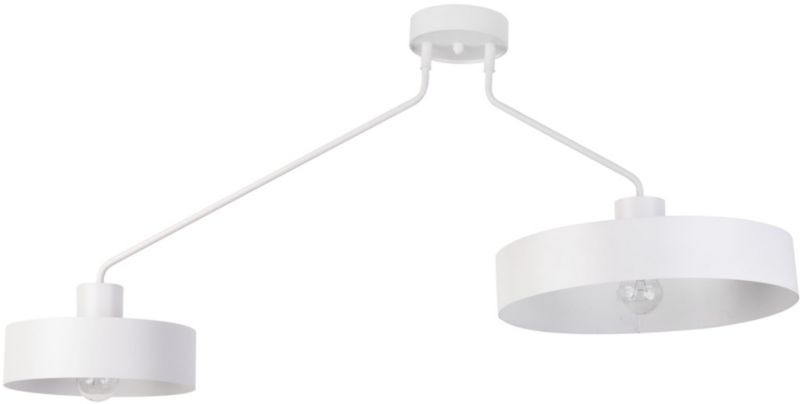 Lampa sufitowa wisząca Sigma Lighting Jumbo 3040 biała nowoczesna 2xE27 x 1 szt.