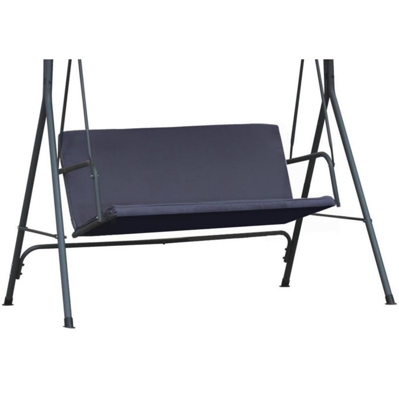 Siedzisko na huśtawkę ogrodową Ferocity 150x106 cm grafit 1 szt.
