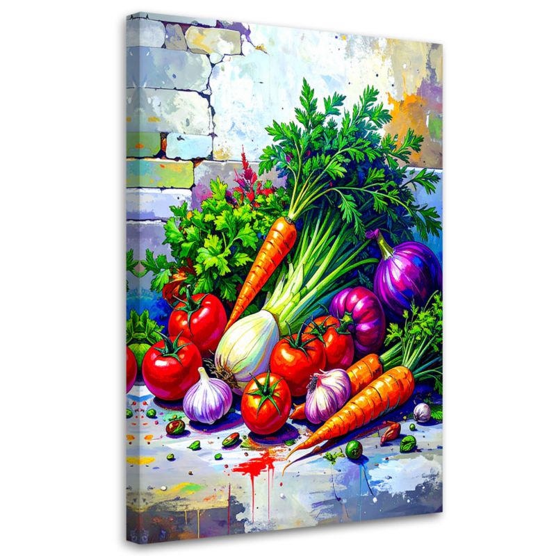 Obraz do kuchni jadalni Feeby Warzywa Martwa Natura 70x100cm 1szt