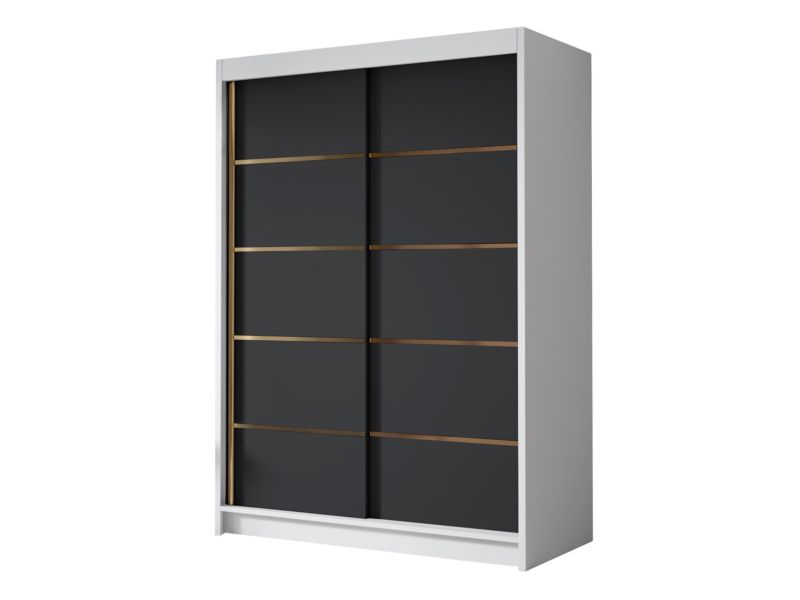 Szafa MIRJAN 24 pokojowa Lungo IV 120 biały/czarny 1 szt.