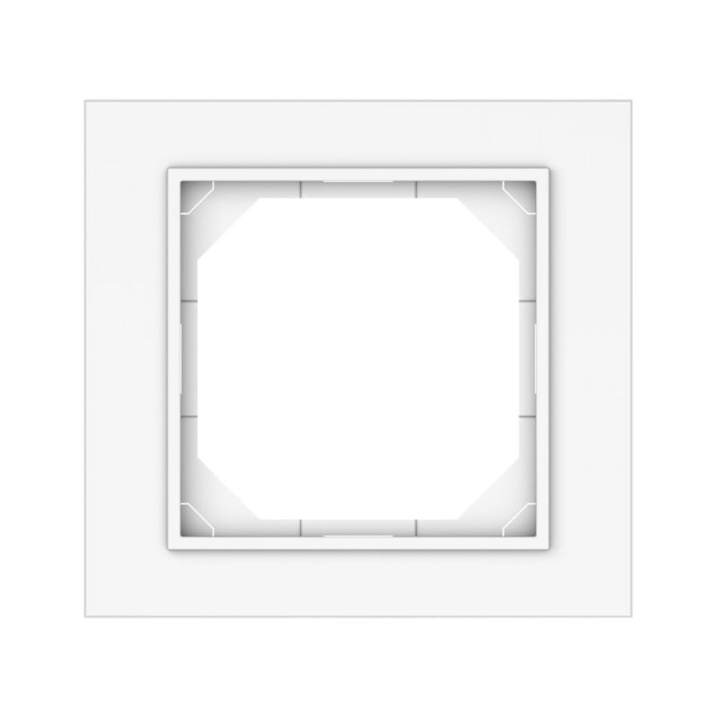 Ramka pojedyncza DPM Solid Vilma QUADRUM biała