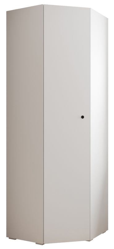 Szafa narożna rogowa wysoka Abiks INOVA 2 biały+czarny 1 szt.