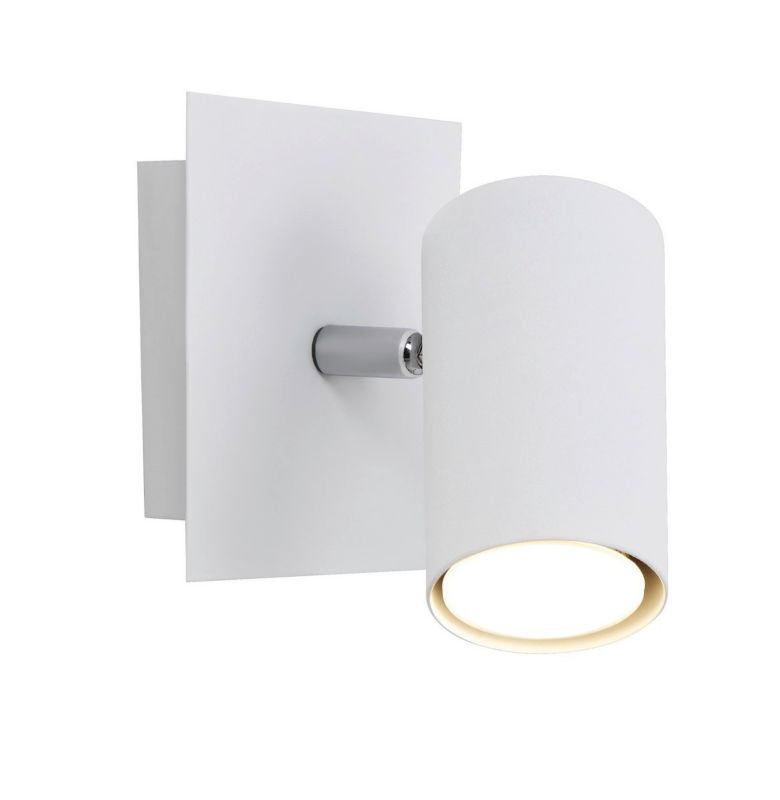 Kinkiet ścienny Trio Marley biały chromowany 1 x GU10 x IP20 wym: 12 x 12 cm - 1 szt.