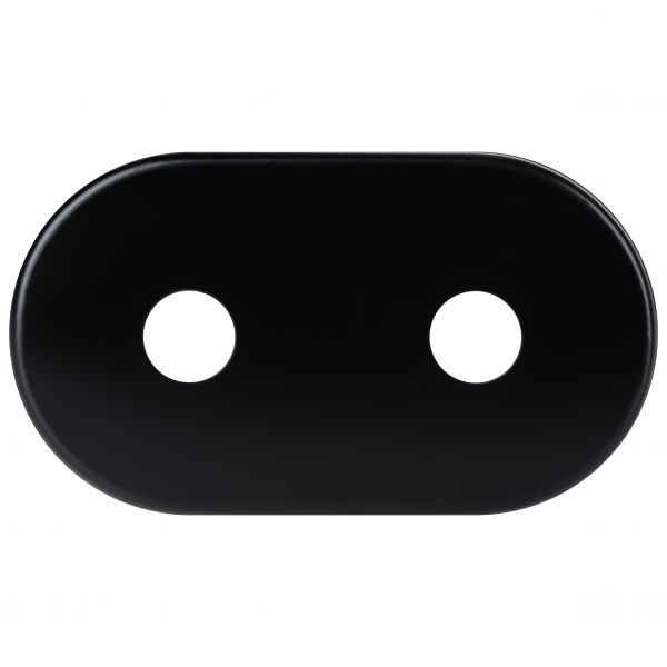 Rozeta podwójna Zalpol S.C. 16 mm / 50 mm czarna 1 szt.