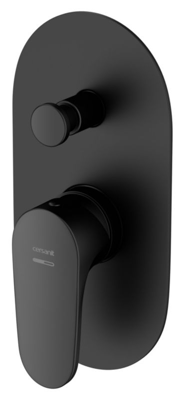 Bateria podtynkowa Cersanit Inverto czarna/złota 2w1 uchwyty 1 szt.