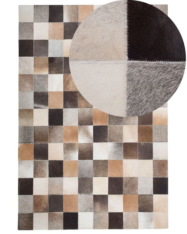 Dywan patchwork skórzany 200 x 300 cm wielokolorowy Soke 1 szt.