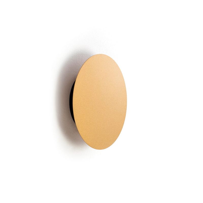 Kinkiet ścienny Nowodvorski Lighting Ring mosiądz-złoty-czarny LED 7W 3000K 60lm IP20 wym: 15 x 15 cm - 1 szt.