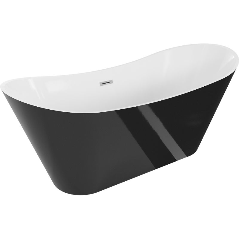 Wanna wolnostojąca Mexen Celia biało czarna 170x75 cm 1 szt.