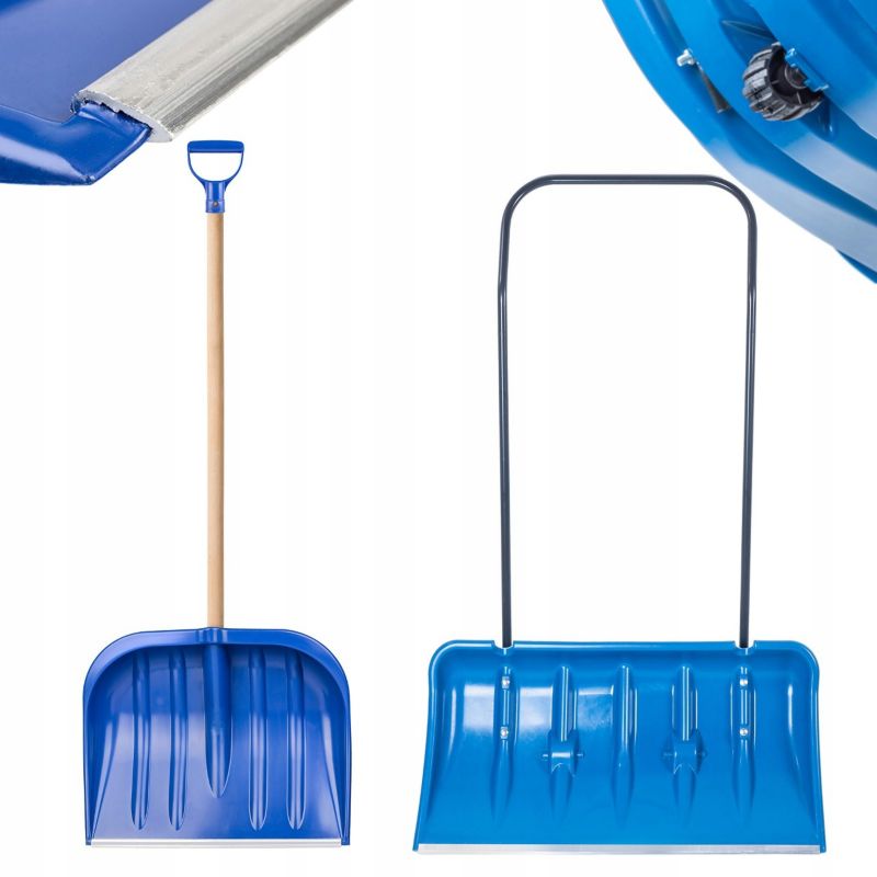 Pług Do Śniegu KADAX Na Kółkach Łopata + Łopata Drewniany Trzonek Zestaw 1szt.