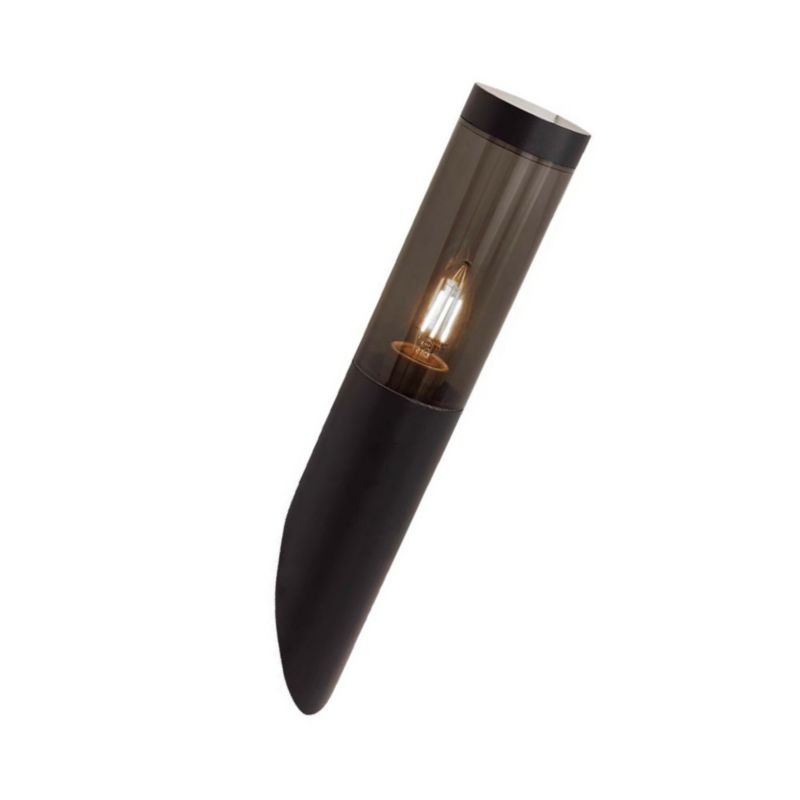 Kinkiet ścienny zewnętrzny V-TAC czarny 1 x E27 x IP44 wym: 40 x 7,6 x 15 cm - 1 szt.