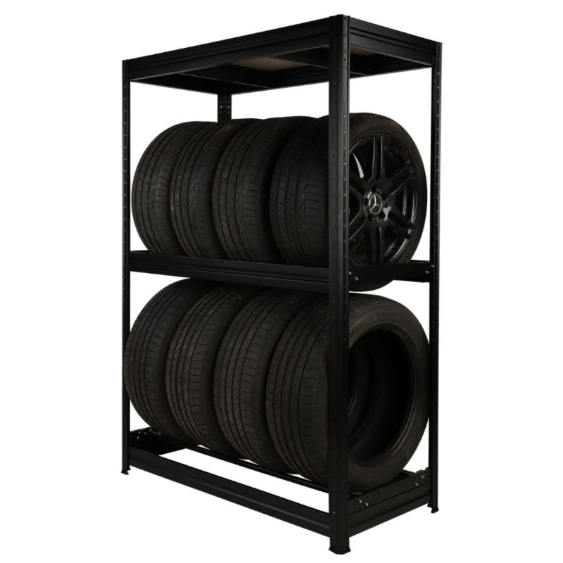 Stojak na opony MODO24 177x120x60 cm z rolkami obrotowymi 1 szt.