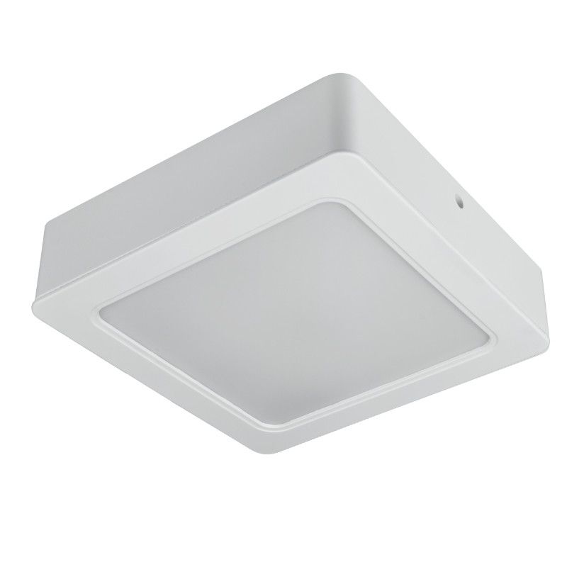 Plafon sufitowy nowoczesny DPM biały LED 18W 3000K-6000K 1900lm łazienkowy IP54 wym: 4,6 x 16,7 x 16,7 cm - 1 szt.