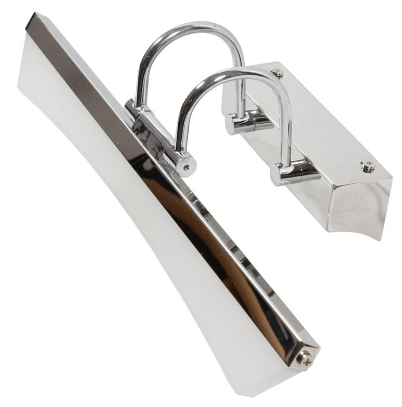 Kinkiet ścienny Candellux Glory chromowany biały LED 7W IP20 wym: 11 x 44 x 15 cm - 1 szt.