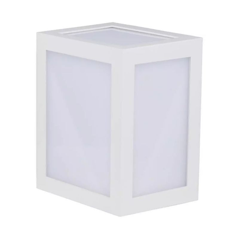Kinkiet ścienny zewnętrzny V-TAC biały LED 12W 3000K 1350lm IP65 wym: 16 x 13 x 10,8 cm tworzywo sztuczne - 1 szt.