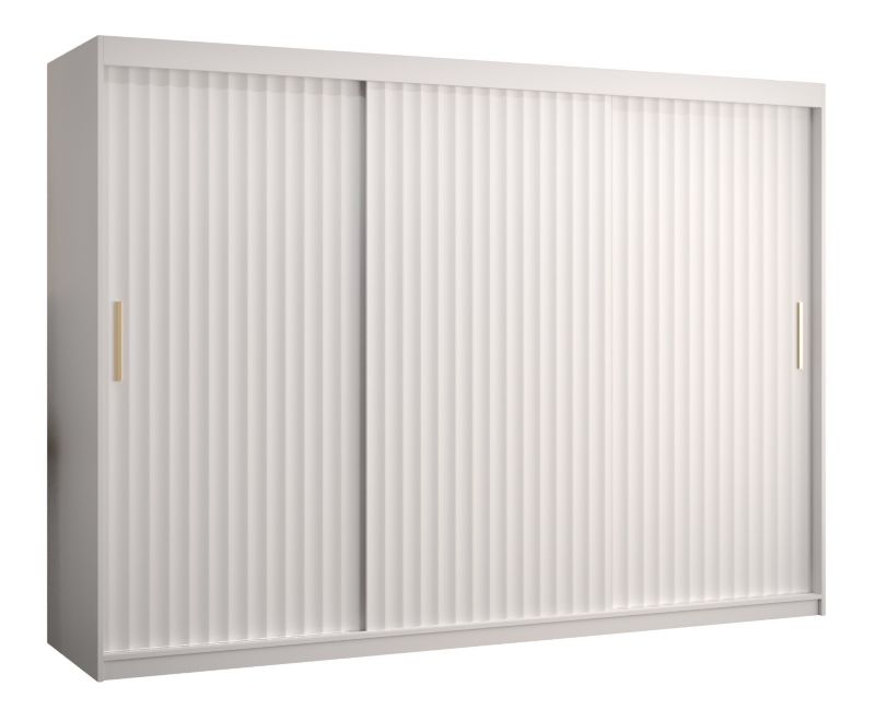 Szafa przesuwna Abiks RIFLO WAVE 1 250 biały mat + biały mat 1 szt.