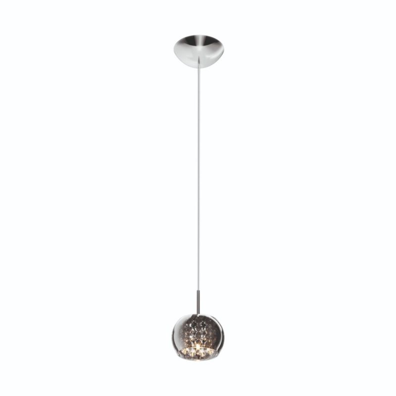 Lampa wisząca Zuma Line Crystal czarno-przezroczysty-chromowana wym: 134 x 13 x 13 cm 1xG9 x 42W 1 szt.
