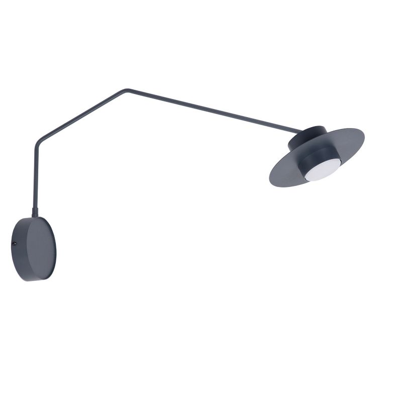 Kinkiet ścienny Sigma Lighting Charlie grafitowy do sypialni 1 x GX53 x IP20 wym: 40 x 20 x 80 cm - 1 szt.