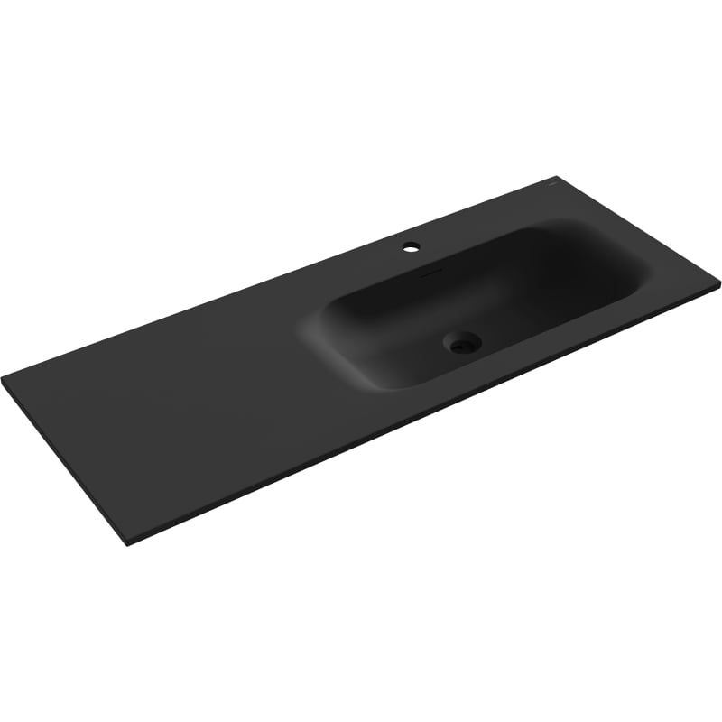Umywalka wpuszczana Mexen Vela czarna 121x46,5 1 szt.