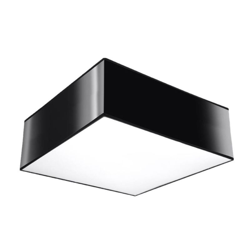 Plafon sufitowy lampa Sollux Lighting Horus czarny 1 x E27 x 15W IP20 wym: 11 x 25 x 25 cm - 1 szt.