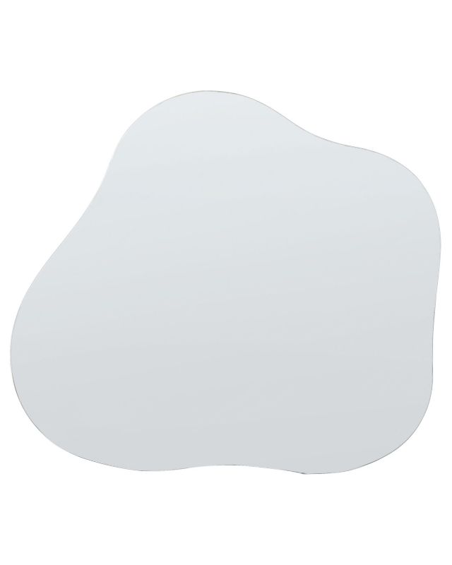 Lustro ścienne Bagneux 50 cm 55 cm Srebrny 1 szt.