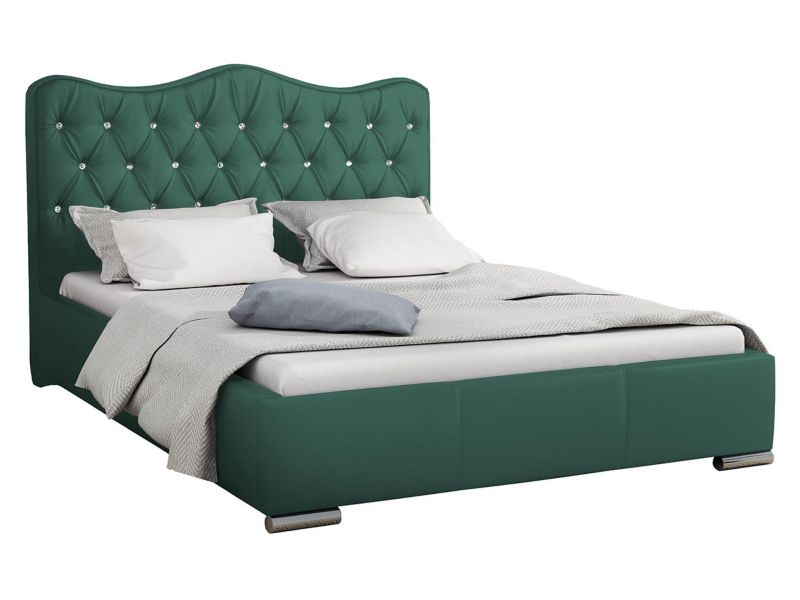 Łóżko tapicerowane MIRJAN 24 Santorini 180x200 ciemna patyna 1 szt.