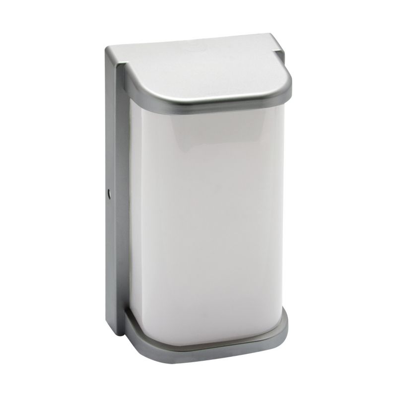 Kinkiet ścienny zewnętrzny Struhm Norton srebrno-biały LED 10W 4100K 1020lm IP65 wym: 14 x 27 x 9,5 cm tworzywo sztuczne - 1 szt.