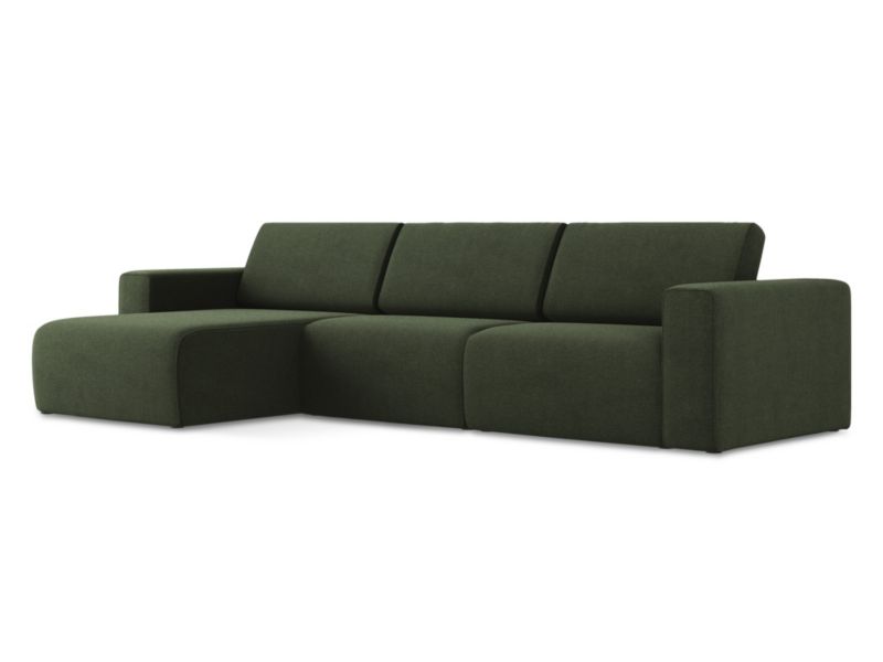 Modułowa sofa 4-osobowa LaMiaSofa CASERTA z tkaniny strukturalnej 314x167 cm oliwkowy 1 szt.