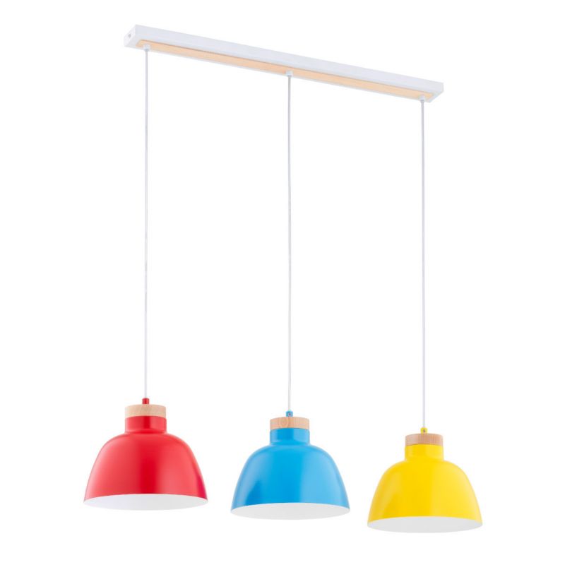 Lampa wisząca Alfa Lorien 3934 multikolor nad stół 3xE27 x 15W 1 szt.