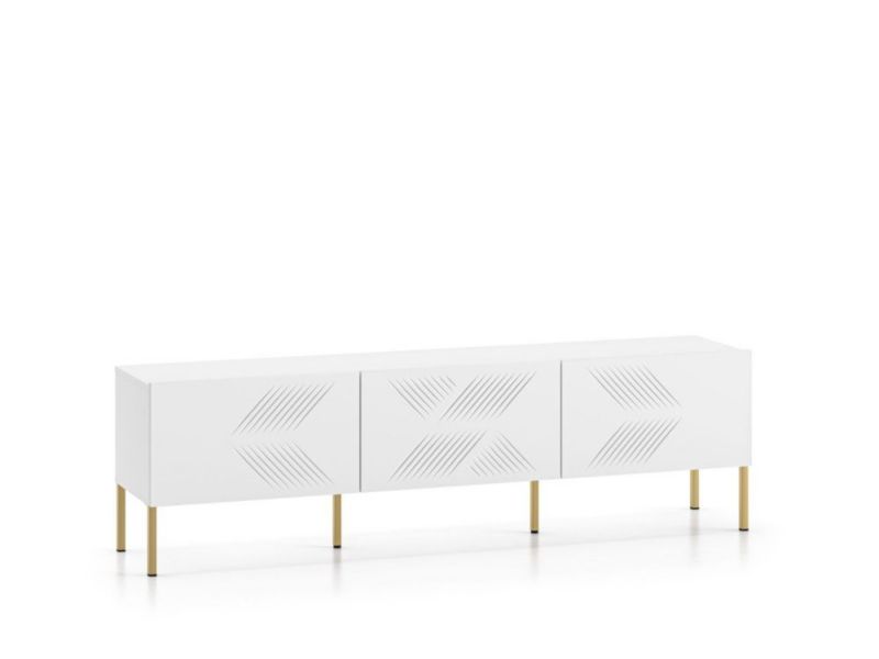 Szafka RTV ML Meble KLARA 170 biały mat 1 szt.