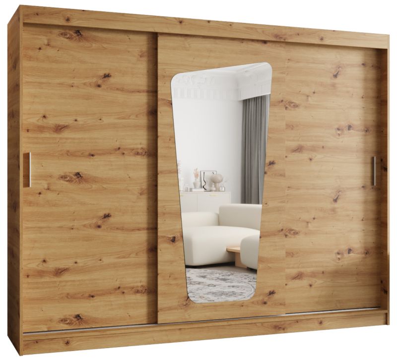 Szafa przesuwna Garderoba Abiks MOKA 250 dąb artisan 1 szt.