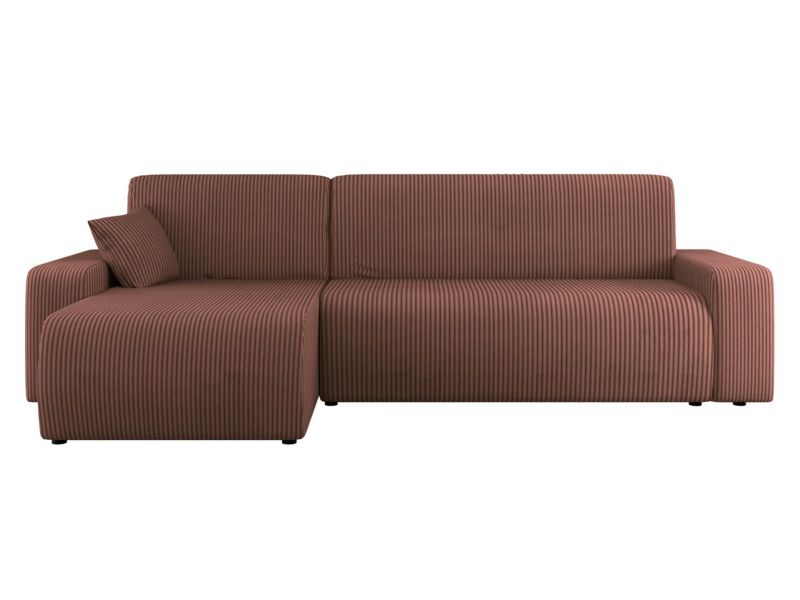 Narożnik z funkcją spania MIRJAN 24 Piano L Sztruks łososiowy 1 szt.