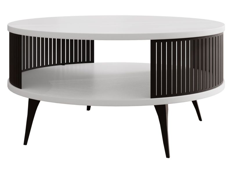 Stolik kawowy MIRJAN 24 Roenni czarny/biel arktyczna 1 szt.