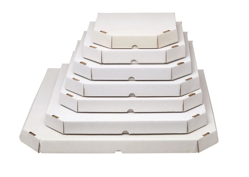 Karton fasonowy Neopak Na Pizzę BIAŁY 370x370x40mm 10 szt.