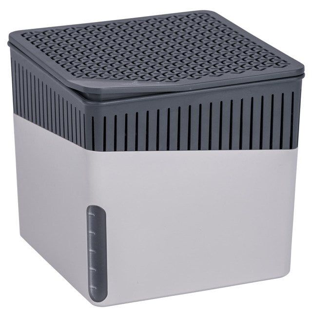 Pochłaniacz Wilgoci Wenko Cube Szary Wydajność do 80m3 1kg Wkład 1 szt.