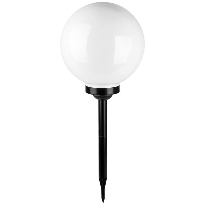 Lampa ogrodowa solarna LED MasterLED Kula 30cm 6500K zimna biel IP44 lampka wbijana 1 szt.