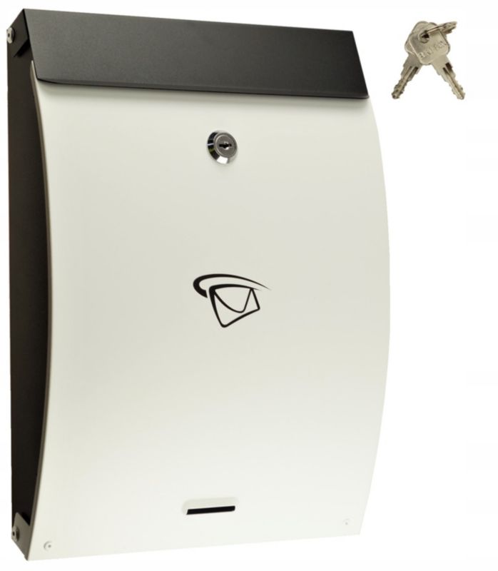 Skrzynka Na Listy FEINZ 35 X 25 Cm Duża Czarno-Biała 1 szt.