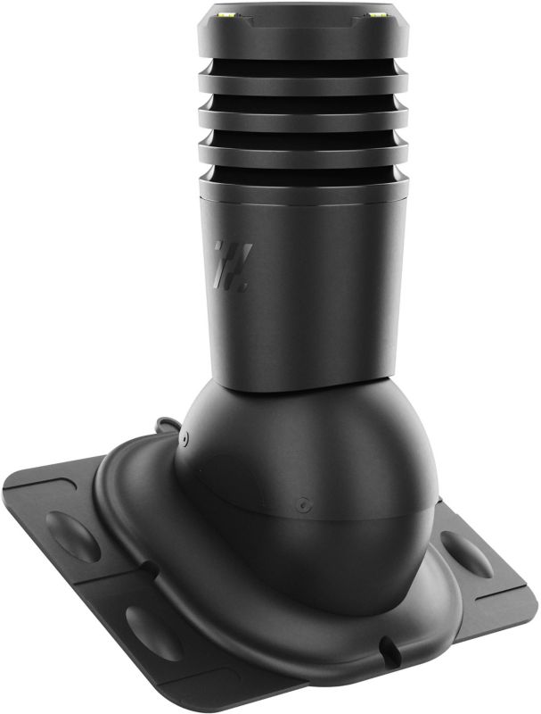 Kominek wentylacyjny Eco Line fi 125 mm czarny