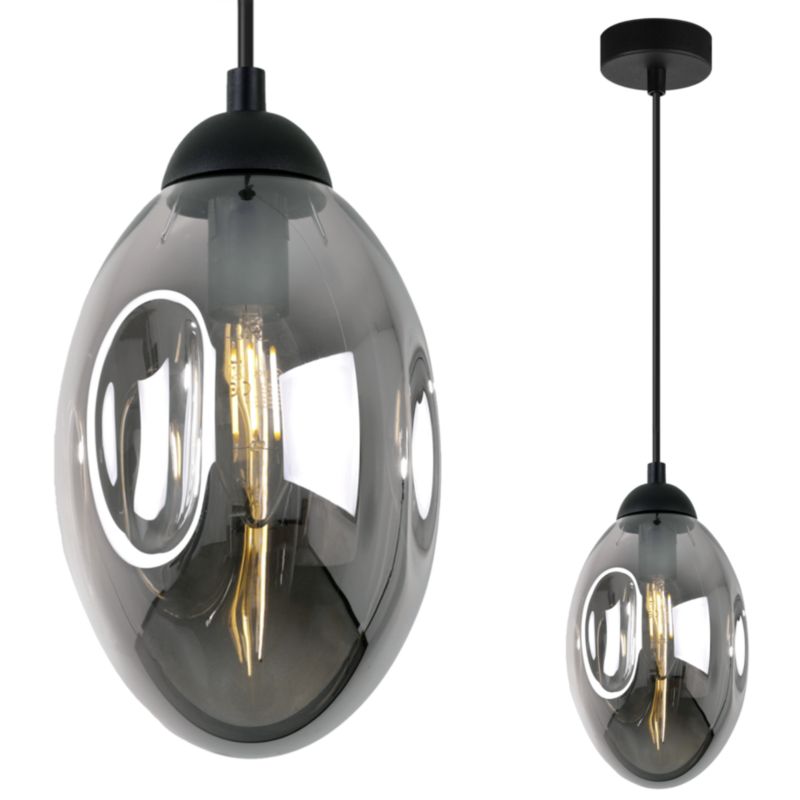 Lampa sufitowa wisząca Light Home LH Vigo 1x E14 60W czarny 1szt.