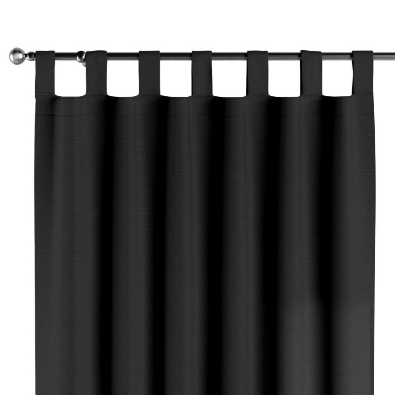 Zasłona na szelkach 1 szt. 130 x 245 cm Dekoria shadow grey (grafitowy) 1 szt.